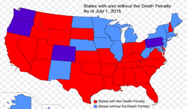 Etat avec peine de mort USA