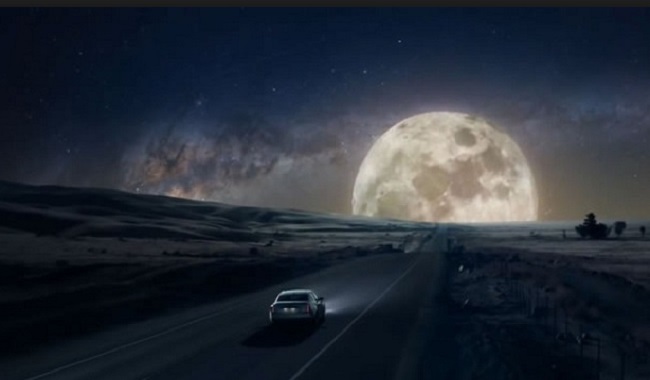 voyage en voiture pour la Lune