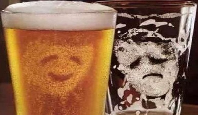 La phobie du verre de bière vide