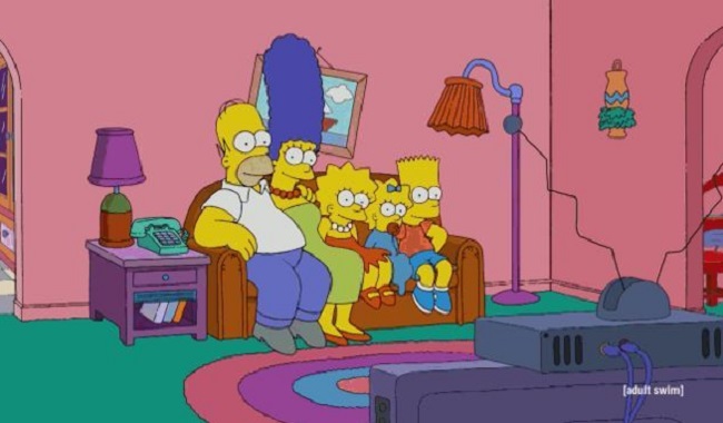 Le canapé des Simpsons