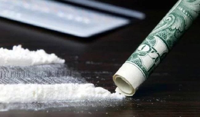 Cocaine sur billet Américain