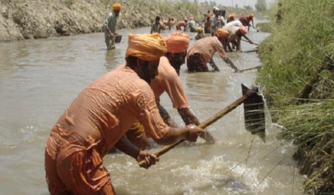 Restauration d'une rivière en Inde