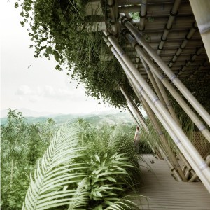Bambou treehouse écologique
